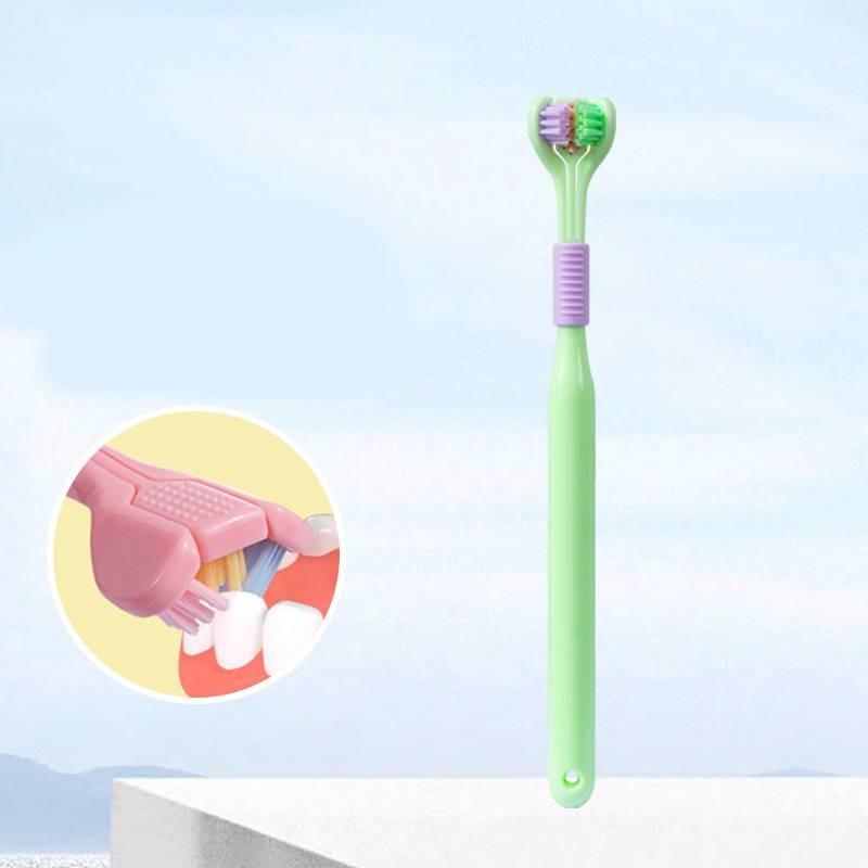 Premium Three-sided Soft Toothbrush For Adults Available In Beautiful Macaron Shades