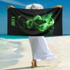 Personalized Green Serpent Magic Beach Towel Microfiber Beach Towel Thin Absorbent for Beach Swimming Yoga Bath Sports. 0910323