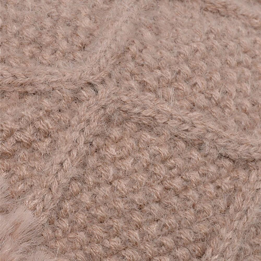 Fluffy Texture Warmth Cover Hat Neck Integrated Hat  Winter Season Outdoor Activities