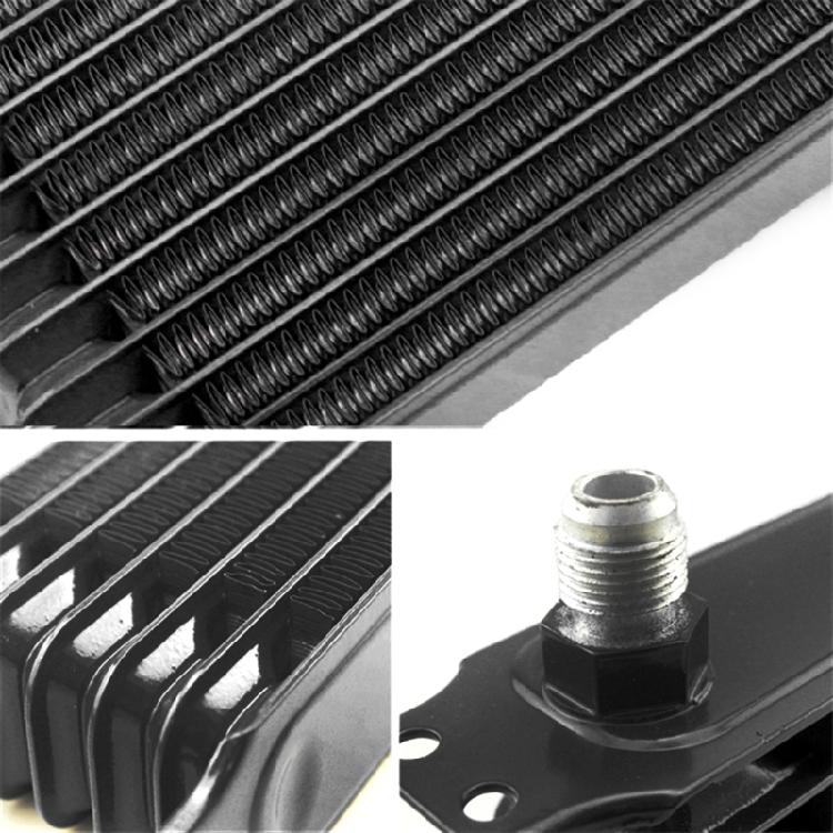 7/10/13/15 Row AN10 10AN Transmission Oil Coolers Kit Universals Engine British Radiator Oil Coolers Aluminium Black