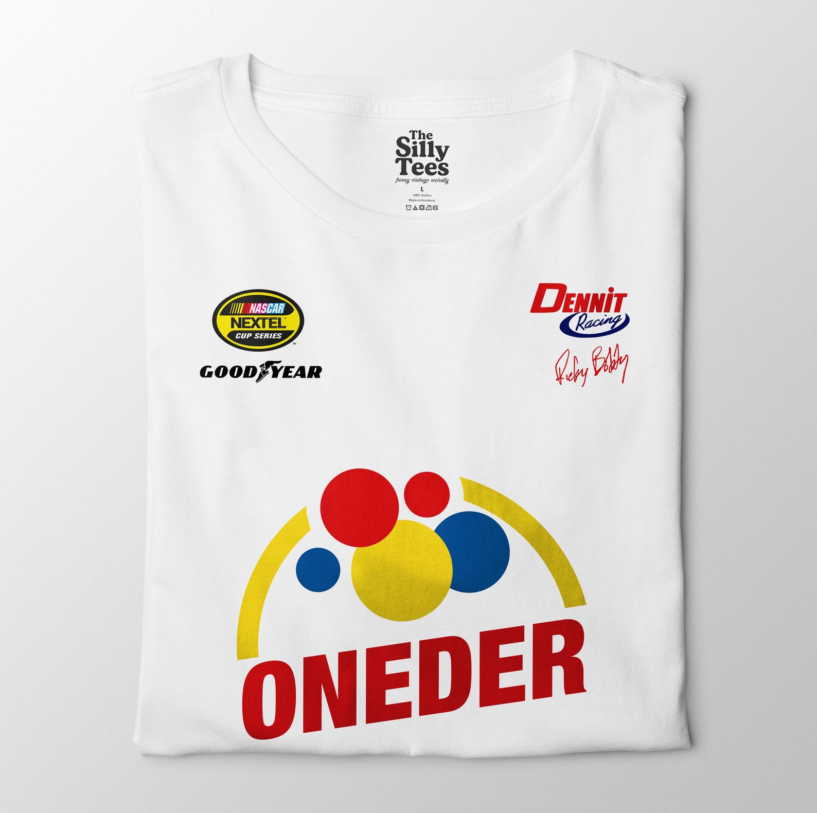 Oneder Racing Shirt: Funny Talladega Nights Parody Tee L
