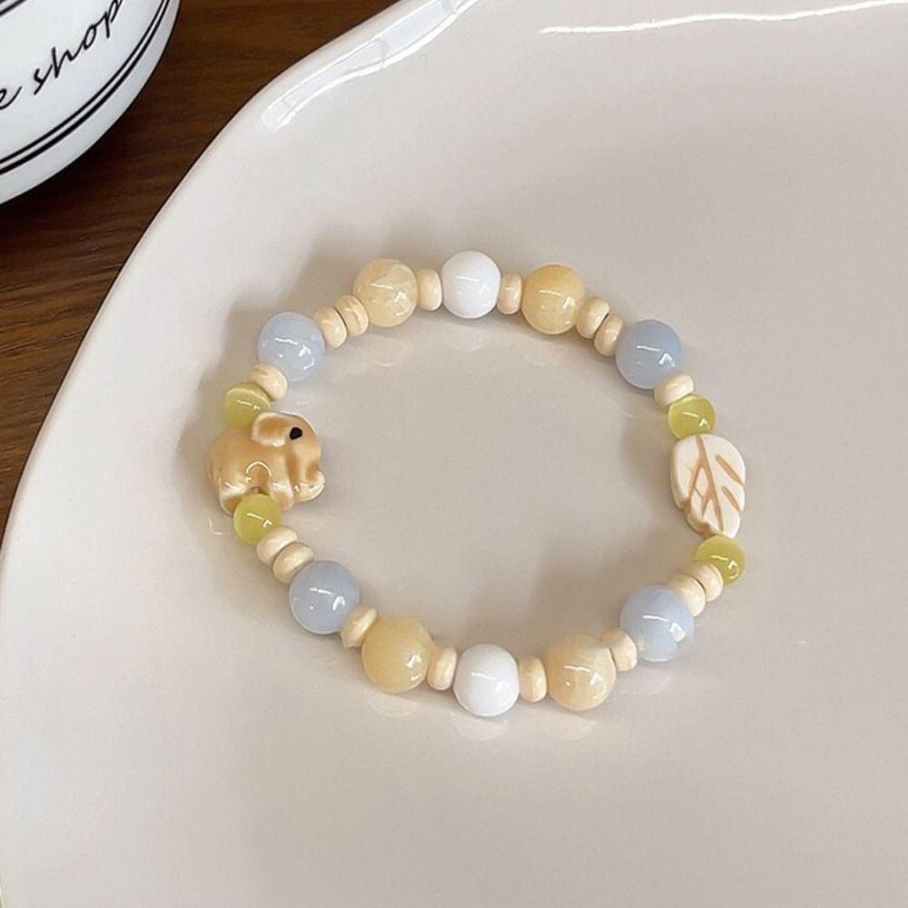 

Cats Eye Elephant Bracelet Korean Bead Bracelets Fashion Starfish Bracelet Gift B