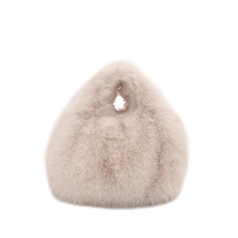 Winter Plush Large Capacity Fashion Personality Fashion Fluffy Foreign Style Fluffy Shoulder Handbag Women