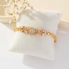 European and American Light Luxury High-end Sense Fashion Niche Personality Bracelet Temperament Zircon Butterfly Love Flower