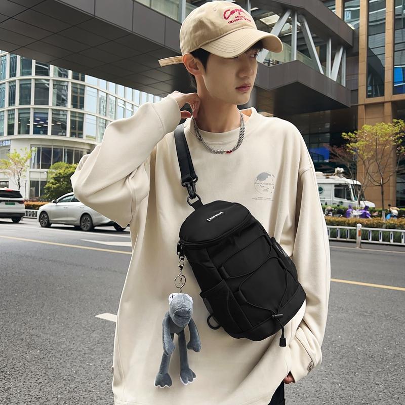 Large Capacity Chest Bag Women's College Student Shoulder Crossbody Bag Multi-functional Backpack