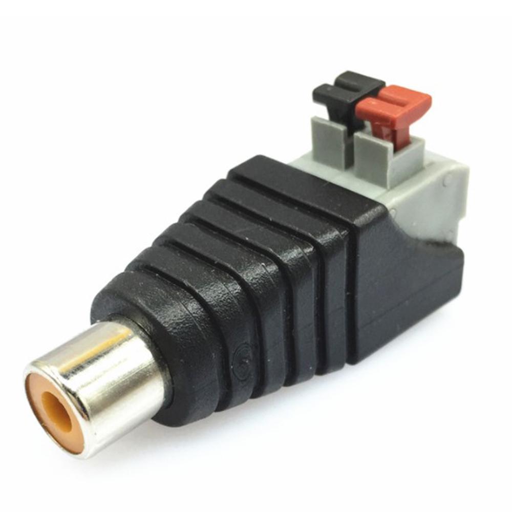 Connector Adapters Replacement 1 Pair Plastic+Metal Coaxial Signal Cable