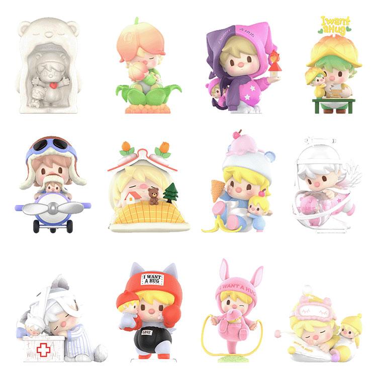 New POP MART Little Sweet Bean, Love Hug Collection Blind Box Products Single Mystery Box/Full Box 12 Pcs PPMT-2501-0072