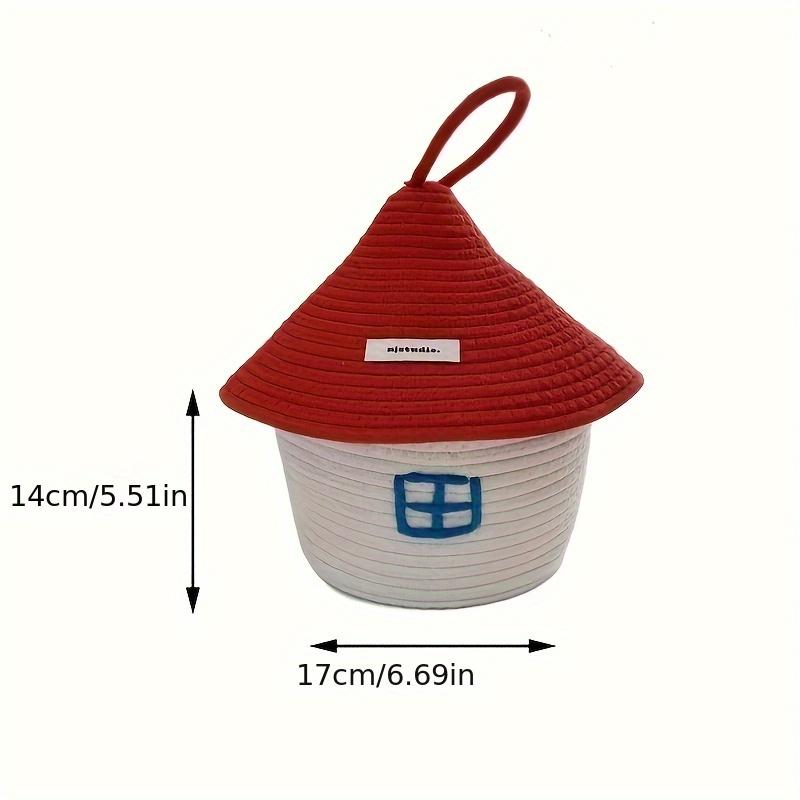 Creative Round Rope Basket by Brand Small Versatile Storage Bin, Natural, Decorative, Ideal for Toy Storage, Home Kitchen Organization, Shelf Baskets