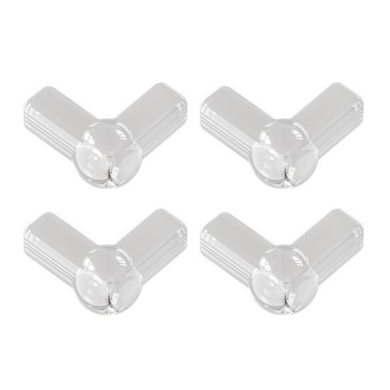 4Pcs Furniture Corner Protector Anti-collision Baby Proof Self-adhesive Table Desk Right Angle Sharp Edges Corner Guard Bumper Protective Cover