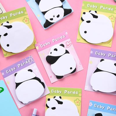 Gift Cartoon Little Panda Note Cute High Looking Paper Strong Sticky Lovely Memo PadIns Wholesale Kawai Stationery Office School