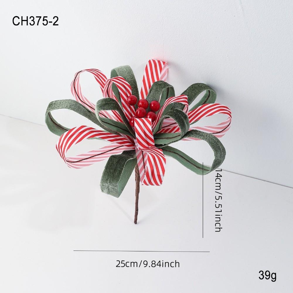Neue 25 cm künstliche Weihnachtssternblume Beflockter Stoffband Simulationsblumen DIY Weihnachtsblume Weihnachtsbaumzubehör