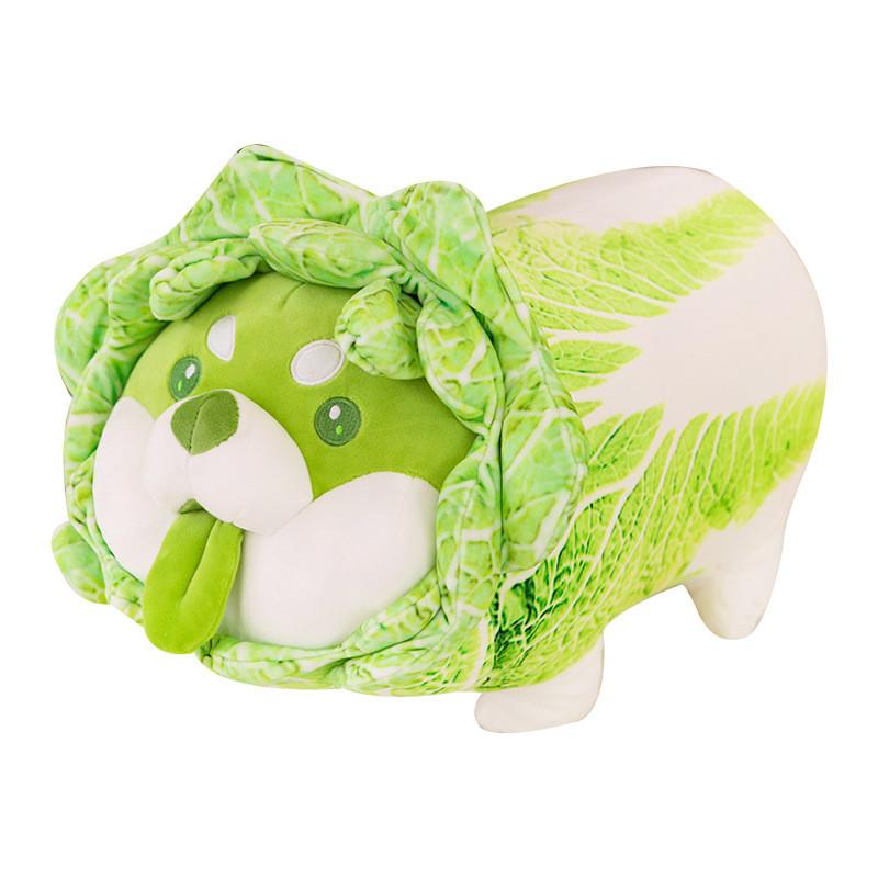 Vegetable Dog Cabbage Plush Cushion Toys Cartoon Stuffed Doll Cute Kids Gift