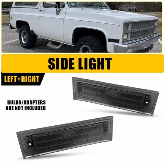 

2x Side Smoked Marker Light Housing L&R for GMC C2500 C1500 C3500 1981-1986 EXV