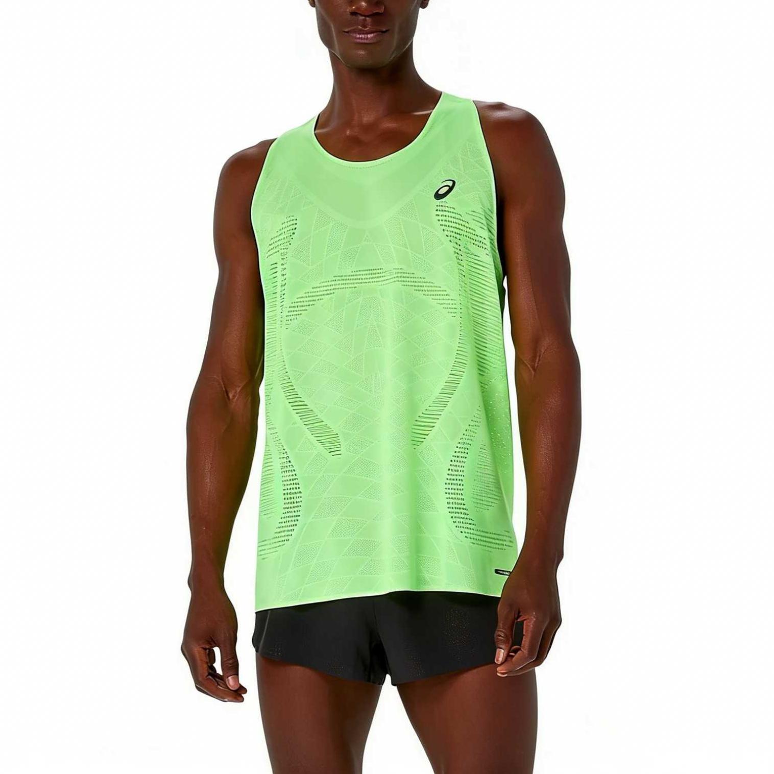 Asics Metarun Breathable Solid Color Knitted Vest Men vests 2011D508-300 XL