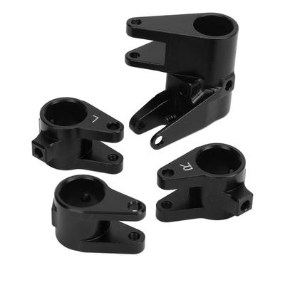 Achsenrohr-Verbindungsstück-Montagesatz Aluminium Gegengewicht Erhöhung Verbindungsstange Halterungsadapter für SCX10 PRO Schwarz