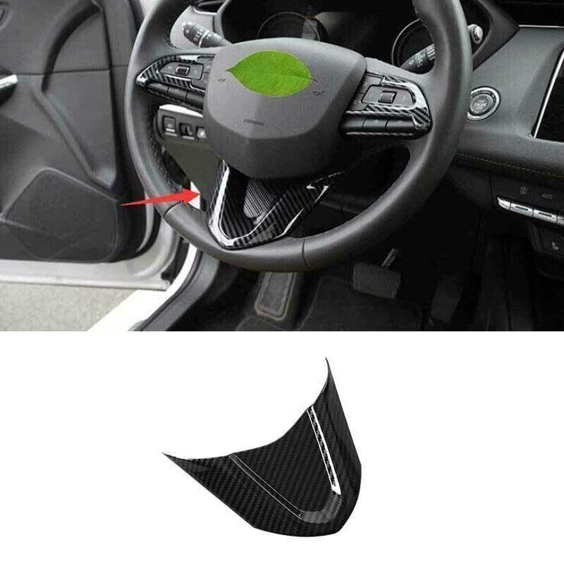 Fit For Cadillac CT5 Trim Carbon Fiber 1PCS 2020-2024 Sheet Ring Steering Wheel