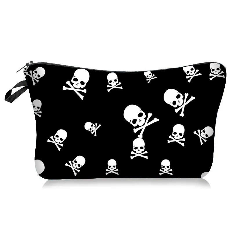 

Мешок для макияжа на Хэллоуин в виде тыквы, мешок для конфет в виде головы черепа для путешествий, косметичка для хранения туалетных принадлежностей StyleH