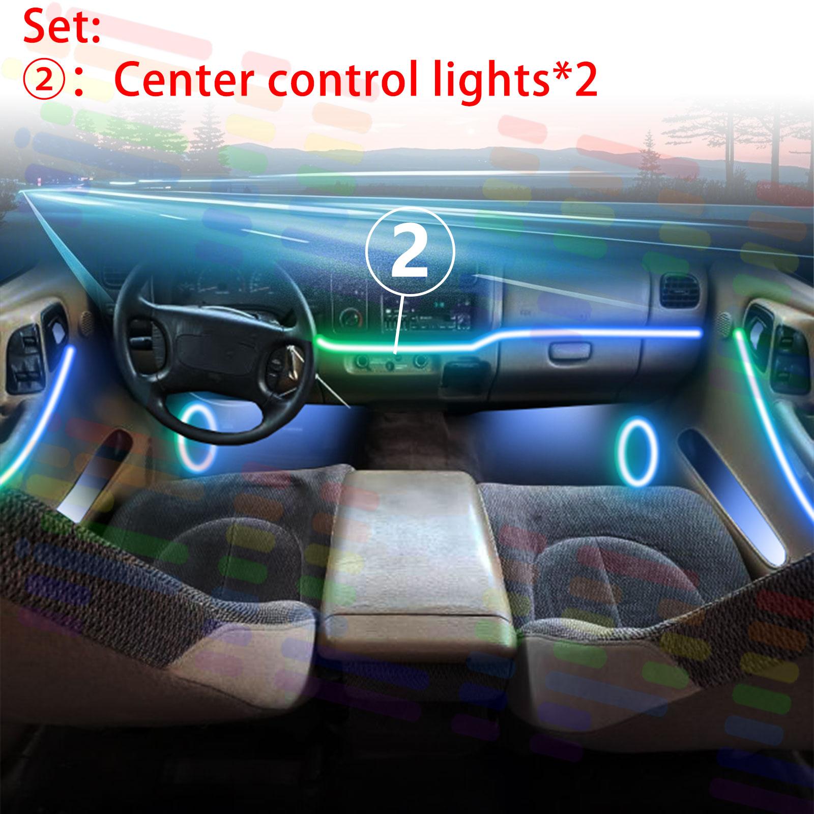 For Dodge Dakota MK2 2th 1997~2004 1998 1999 2000 2/18 in 1 Car Atmosphere Light Lamp RGB Shade Ensemble Streamer Atmosphere Set RGB