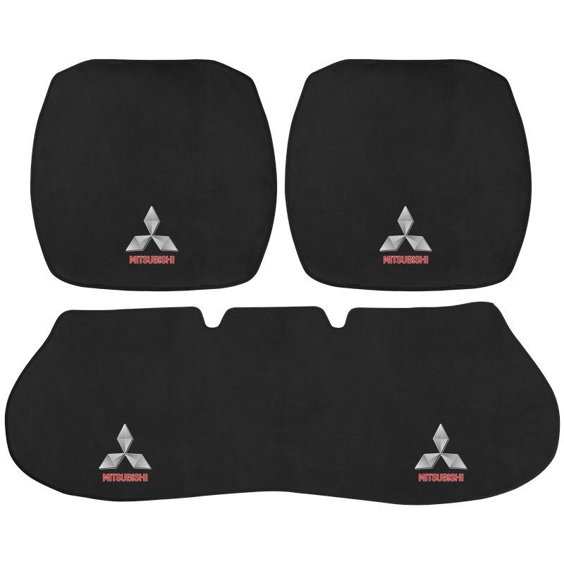 Universal 3-Piece Flannel Car Seat Cushion Set for Mazda, Haval, Changan, and Geely