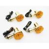 MADMAX GS400 Style Mini Turn Signals - Gold Finish, Orange Lens (4-Pack)