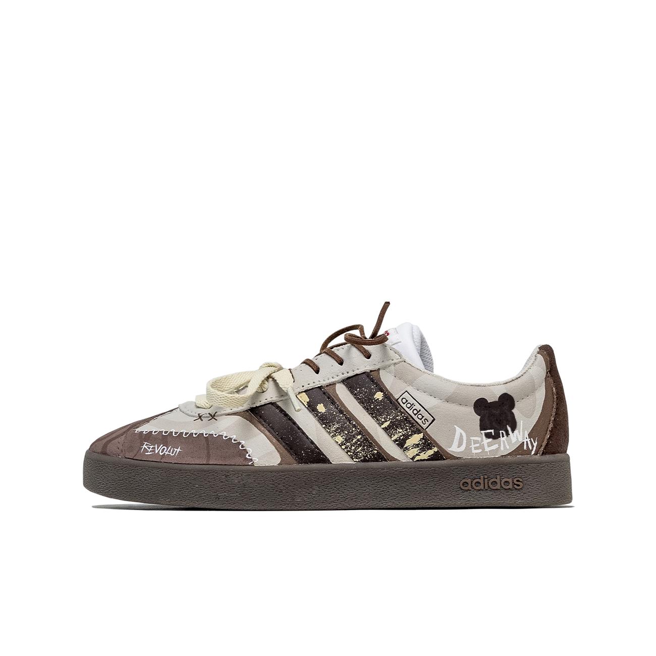 

Adidas VL COURT 2.0 P.M.S Trendy Bear Playmate Slip Resistant Abrasion Resistant Low top Skateboard Shoes Unisex HQ1802(Team584-) 36⅔