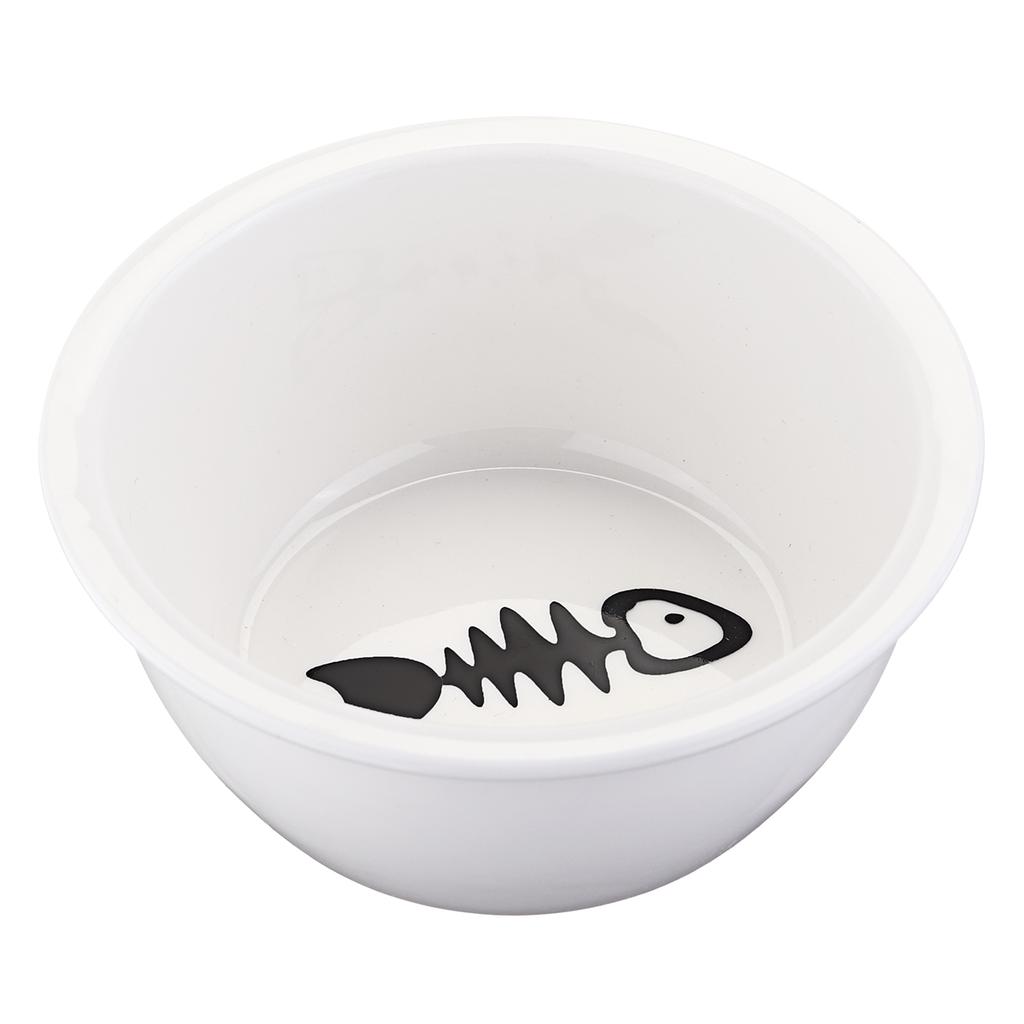 Cat Dog Feeders Bowl Pet Food Water Bowl 1/2 Bowls Ceramic Tableware Bamboo Frame Antiskid Pet Supplies Dog Cat Feeding Bowl