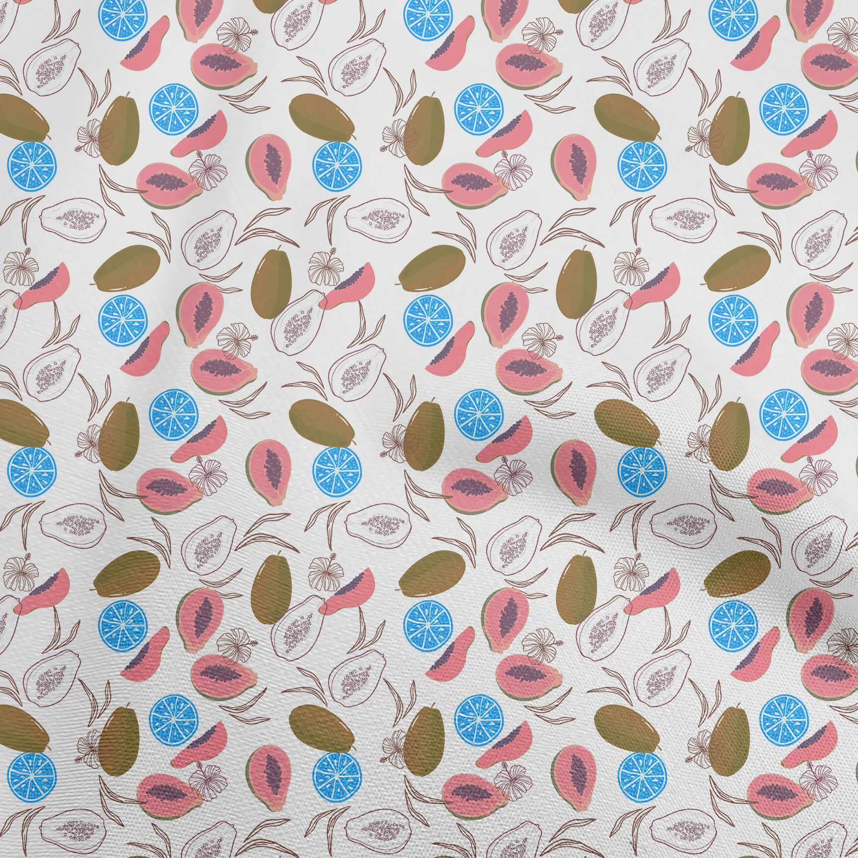 

OneOone Cotton Flex Бежева тканина Груша Швейні Ремісничі проекти Принти на тканині 40 дюймів 42 Inch Wide - Viscose Chiffon білий