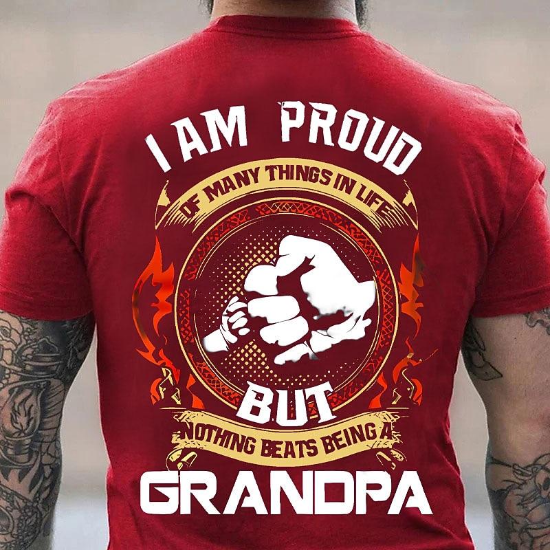 

Grandpa Proud Mens Graphic T-Shirt | Nothing Beats Being A Grandpa Short Sleeve Tee S