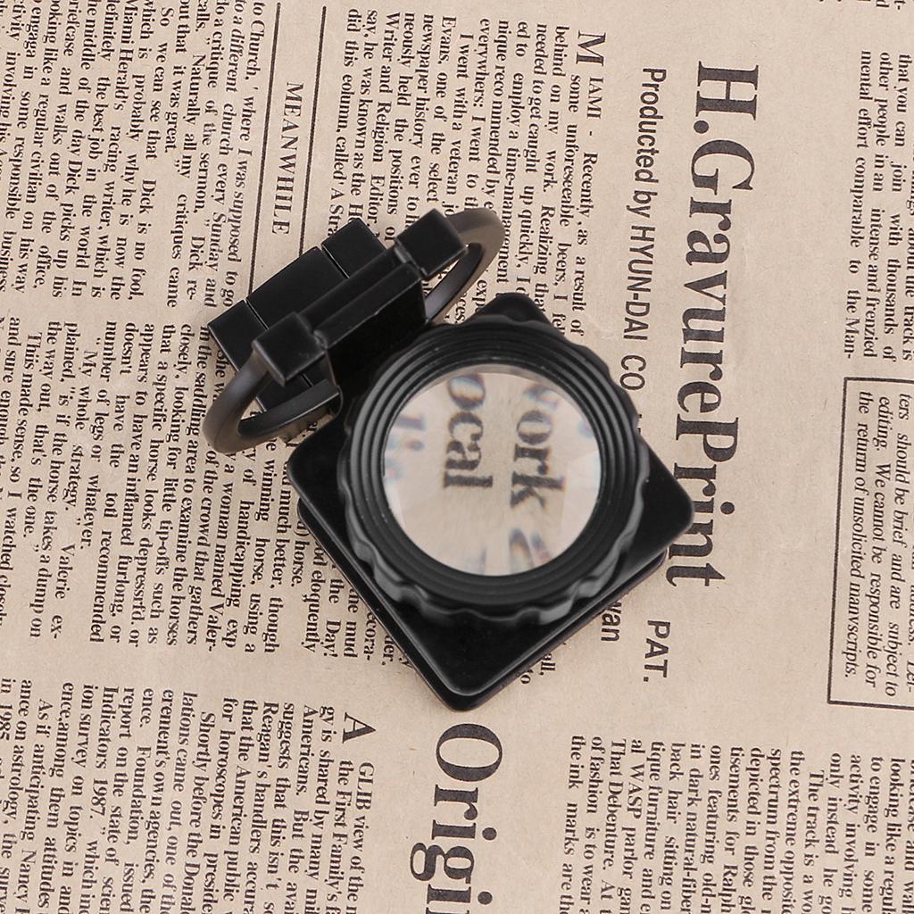 20X Coin Magnifier Portable Metal Eye Loupe Sewing Magnifying Glass for Textile Optical Jewelry Tool Coins Clothing