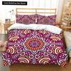 Bohemian Floral King Queen Duvet Cover Boho Mandala Cashew Flowers Bedding Set Exotic Tribe Style 2/3pcs Polyester Quilt Cover