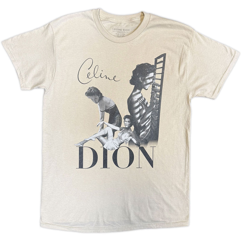 Celine Dion TShirt Homage Sand OFFICIAL NEW XL