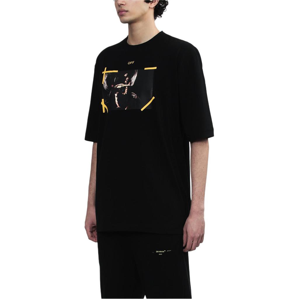 OFF WHITE Flecha Caravana Misericordia Skat Camiseta Manga Corta OMAA119C99JER0061001