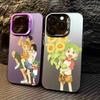 Comic Y-Yotsuba To Phone Case For iPhone 17 16 15 14 13 12 11 Pro Max Plus Silver Candy Matte Cover