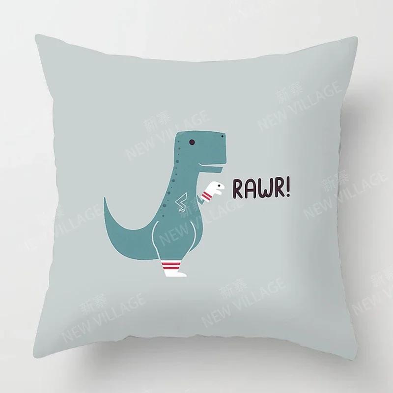 Nordic Home Decor Throw Pillowcase Sofa Cushion Cover Modern 45X45Cm 45*45 50X50 60*60Cm Child Kawaii Cartoon 40*40 Living Room