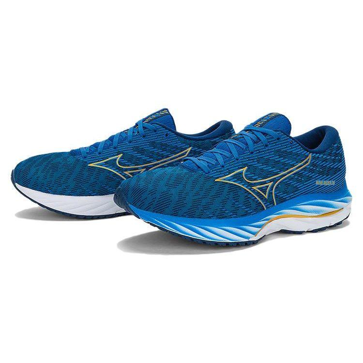 Mizuno Wave Rider 26 Snorkel Blue Gold Unisex Sneakers Estate-Blue J1GC220353