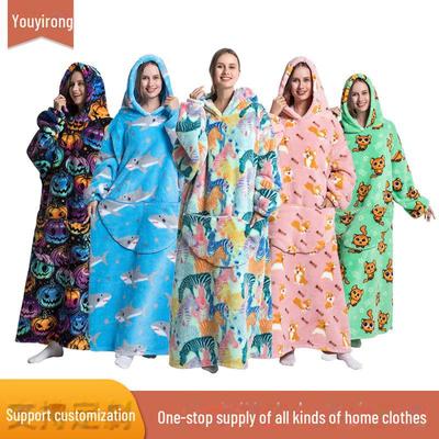 Oversized Wearable Warm Blanket Hoodie Sweater