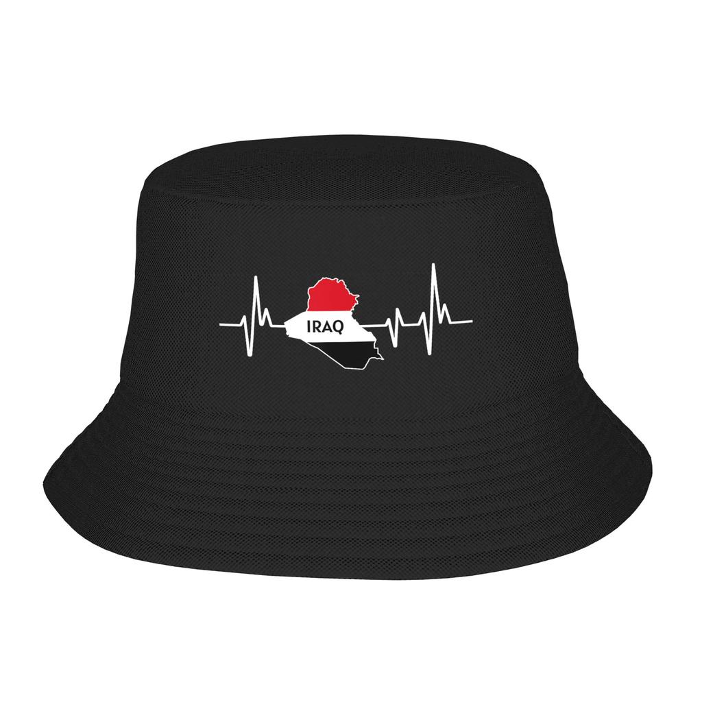 Iraq Flag Bucket Hats for Unisex Summer Vocation Sun Hats for Vacation Caps