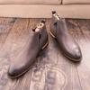 New Fashion Men 'S Shoes Leather Business Boots Man Vintage Casual Classic Formal Side Zipper Chelsea Boots Men Zapatos De Hombre