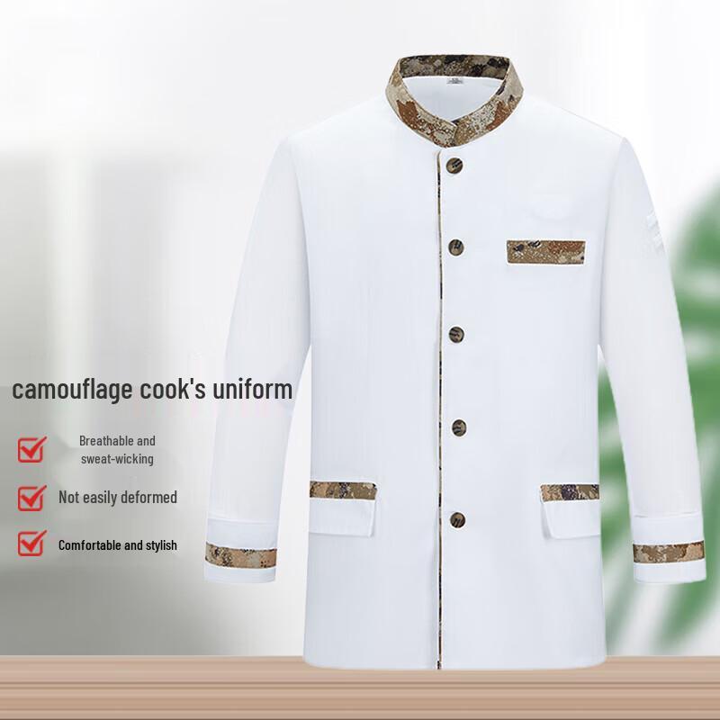 Chef Uniform Long Sleeve Cook Suit L