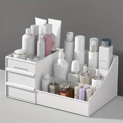 Kosmetikaufbewahrungsbox im Schubladenstil, Desktop-Schminktisch, Sortierregal für Lippenstifte und Hautpflegeprodukte