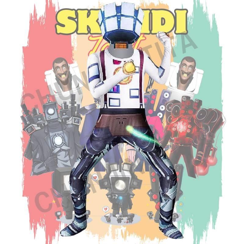 Хелловін Туалетний Чоловік Проти. Комбінезон Чоловік-спостерігач Крос-овер Гаряча Новинка Молочний Шовк Поліестер Спандекс Весна 2023