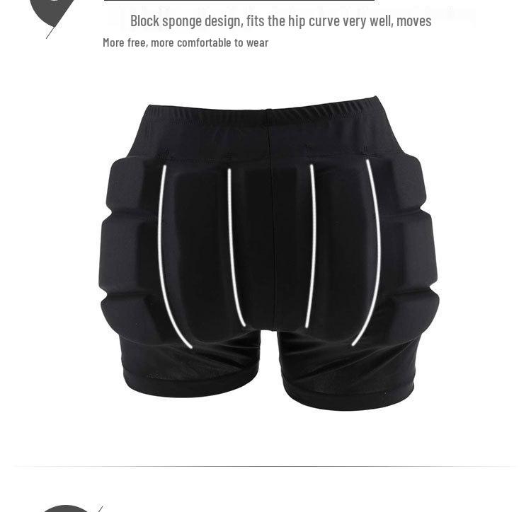 LIUHUO Kids' Protective Hip Pad for Skating and Skiing - Anti-Fall Soft Butt Pad