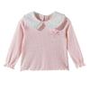 Disney Girls' Embroidered Doll Collar Long-Sleeve T-Shirt