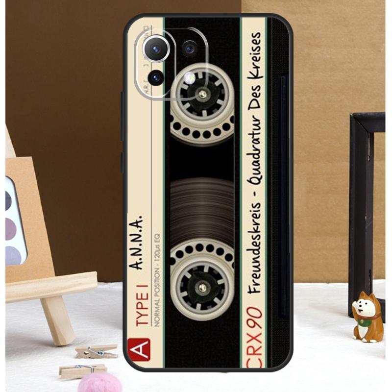 Old Cassette Tape Case For Xiaomi 14 Ultra 13 11T 12T 13T Pro 12 Lite POCO X6 Pro X3 X4 X5 M5s M6 F3 F5 Cover