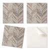 Self-Adhesive Vinyl Tile Set Herringbone Plank Pattern 20x20x20 Cm