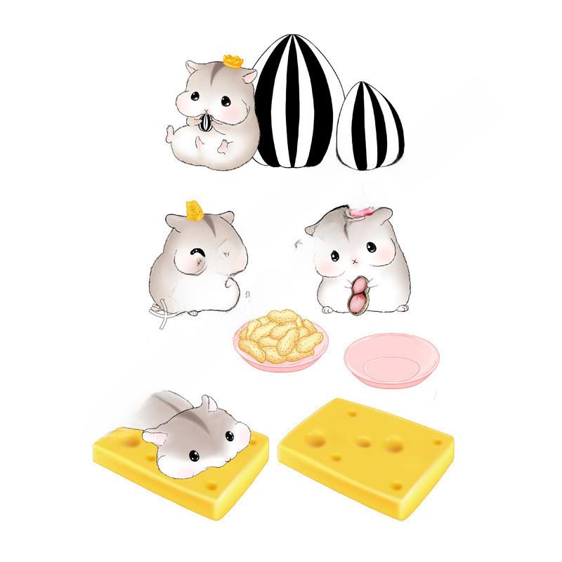 Entzückende Harzfigur Hamster Mini Ornamente für Terrarium oder Bonsai-Ausstellung