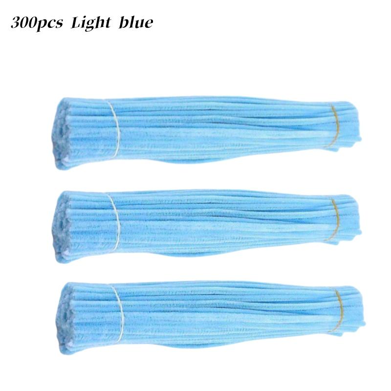 300 Pieces 21 Light Colors Pipe Cleaners Craft Supplies Chenille Stem Pipe Cleaners Bulk for Kids Creative DIY Project