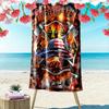 Firefighter Print Beach Towel, Large Soft Quick Dry Towel for Beach Camping Swimming