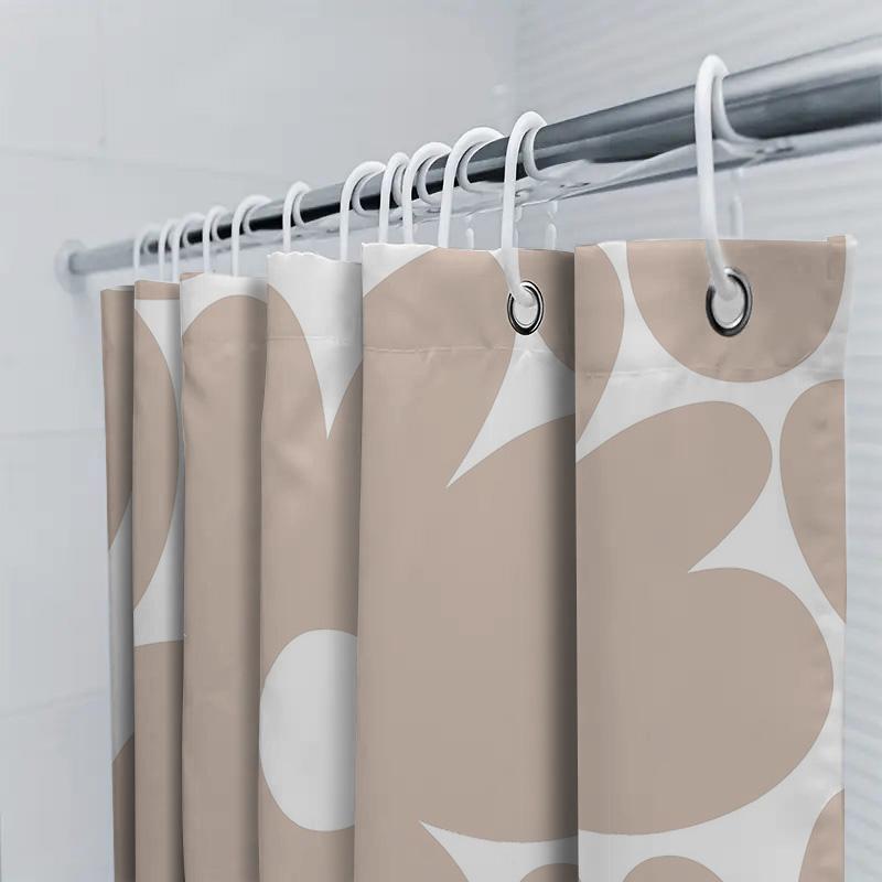 Bathroom Shower Curtain Floral Vintage Farmhouse Rustic Waterproof Fabric Decor Set