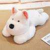 Kawaii Fluffigt Hår West Highland Hund Vit Terrier Gosedjur Mjuk Valp Gosedjur Uppstoppat Livsäkert Djur Lugnande Docka Kudde